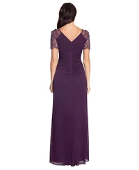 Xscape Petite Embellished Chiffon Gown