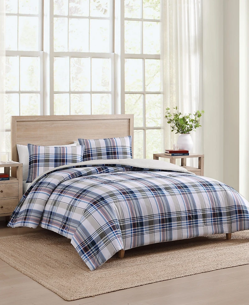 Tommy Hilfiger Waterbury Plaid Cotton 2-Pc. Duvet Cover Set, Twin