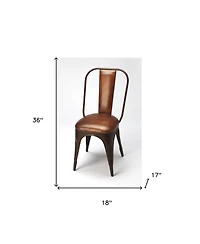 Contemporary Faux Leather Accent Chair for Living Room or Bedroom