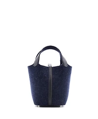 Pre-Owned Hermes Pm Picotin Lock Bag Felt with Leather