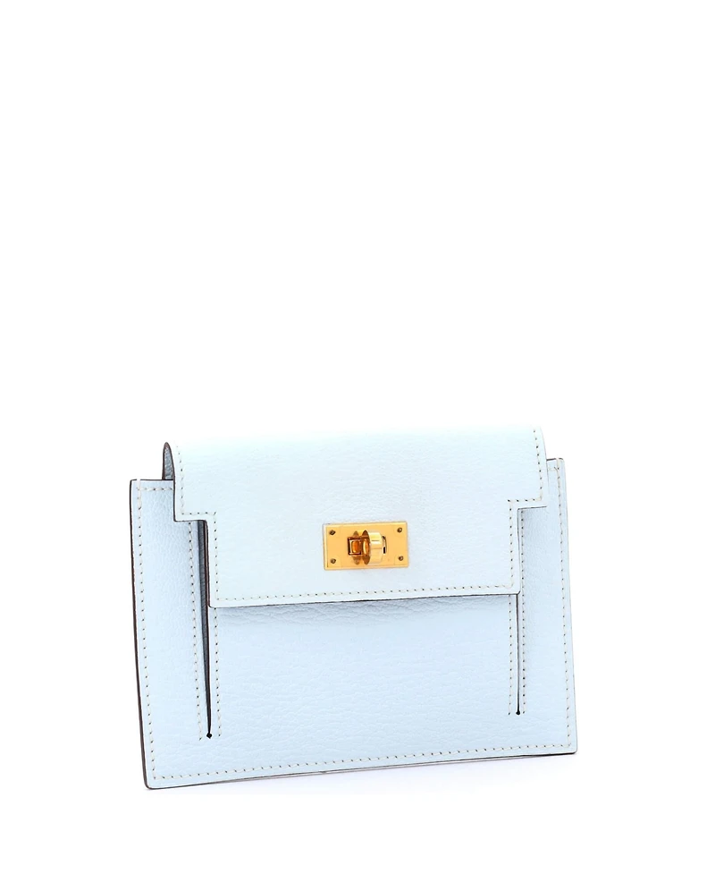 Pre-Owned Hermes Kelly Pocket Compact Wallet Chevre Mysore