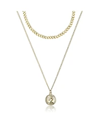 Jessica Simpson Layered Gold Pendant Necklace – Trendy Fashion Jewelry