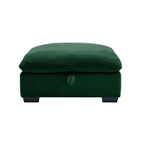 Corduroy Fabric Ottoman Footrest Comfortable, Durable, and Versatile for Living Room or Bedroom-The Pop Home