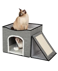 Foldable Cat Condo & Play Center
