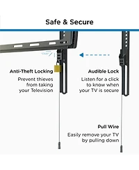 ProMounts Premium Fixed Tv Wall Mount for 37" to 110" TVs Up to 143lbs