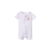 Cotton On Baby Boys The Billie Short Sleeve Zip Romper