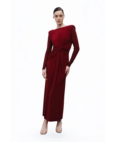 Nocturne Women's Maxi Dress with Twirl Detail