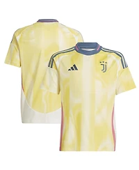 Adidas Big Boys and Girls Yellow Juventus 2024/25 Away Replica Jersey