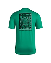 Adidas Men's Green Austin Fc Local Wrap T-Shirt