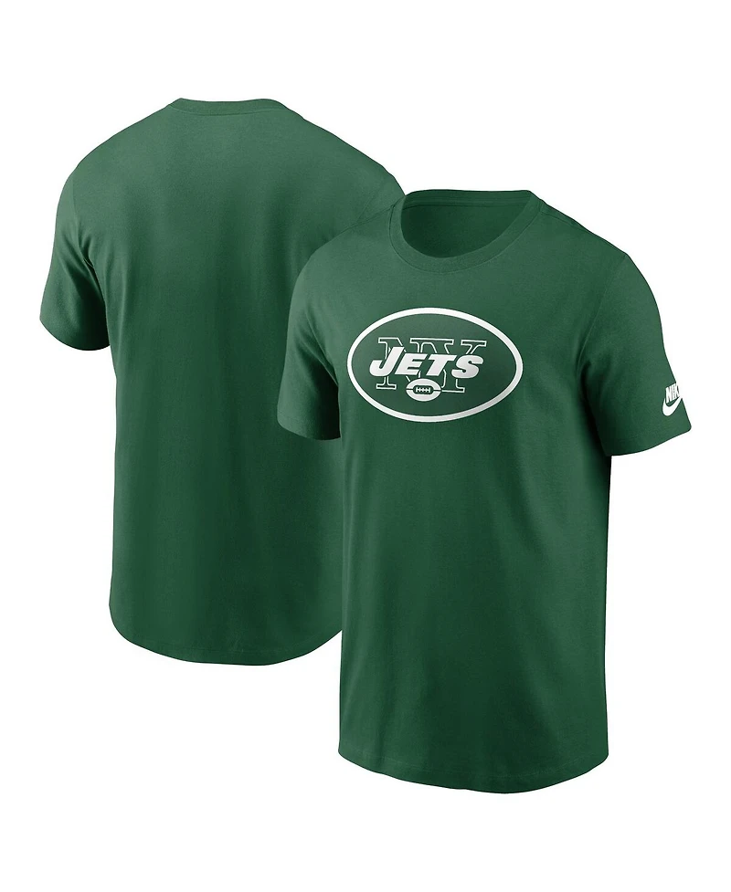 Nike Men's Kelly Green New York Jets Rewind Logo Essential T-Shirt