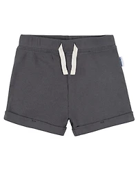 Gerber Baby Boys 2-Pack Bodysuit and Shorts Set, Dark Grey, 0-3 Months