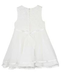Rare Editions Baby Girls Tiered Pearl Sleeveless Dress