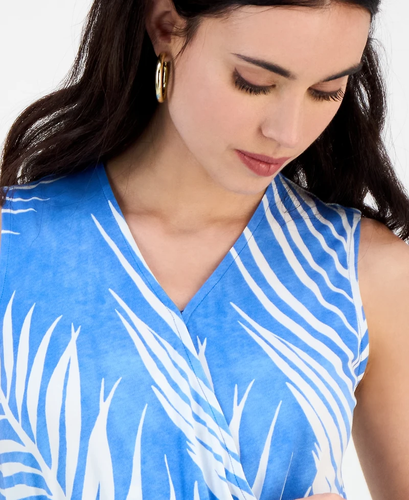 I.n.c. International Concepts Petite Printed Tie-Waist Jumpsuit, Exclusively at Macy's