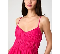 French Connection Women's Cotton Poplin Shirred Maxi Dress