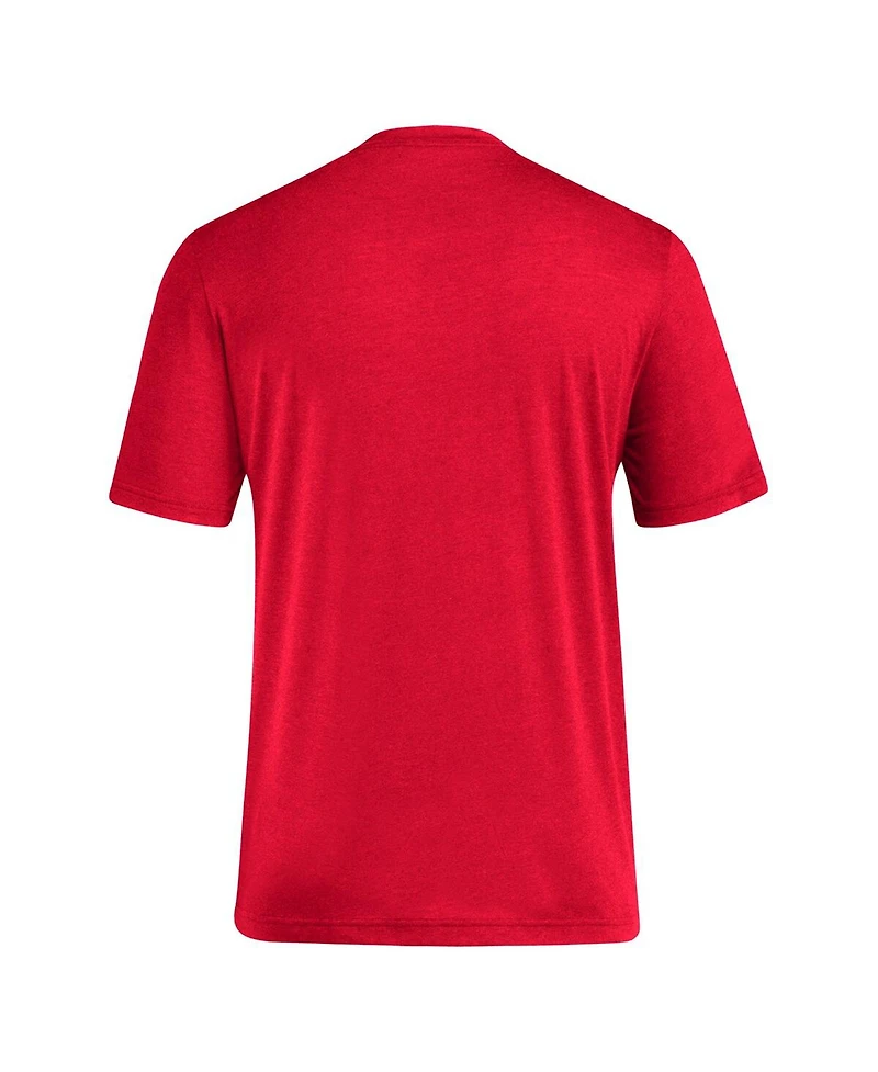 Adidas Men's Red Texas Tech Raiders Locker Swish Tri-Blend T-Shirt