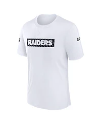 Nike Men's White Las Vegas Raiders Sideline Player Performance T-Shirt