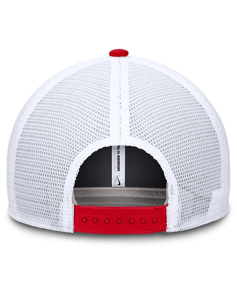 Nike Men's Scarlet Ohio State Buckeyes Rise Performance Adjustable Trucker Hat