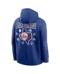 Nike Men's Nolan Ryan Royal Texas Rangers 2024 Mlb All-Star Game Legends Club Fleece Pullover Hoodie