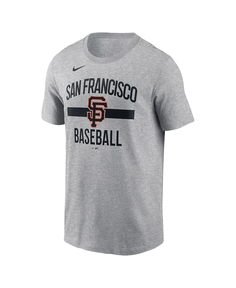Nike Men's Heather Gray San Francisco Giants Arched T-Shirt