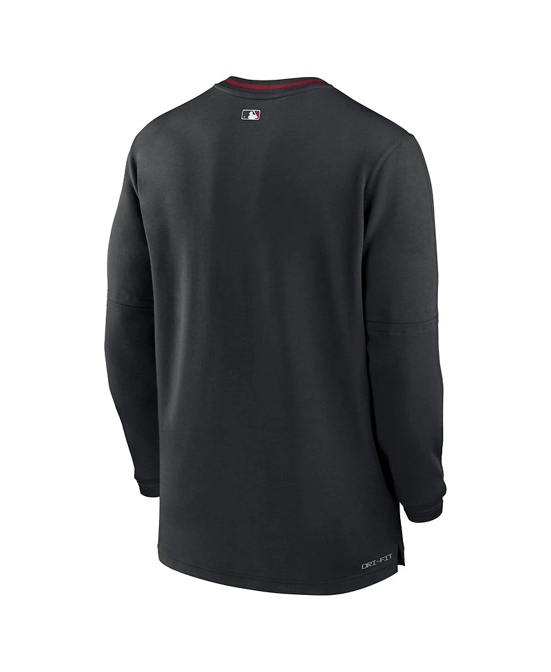 Nike Men's Black Arizona Diamondbacks Authentic Collection Performance Half-Zip Top