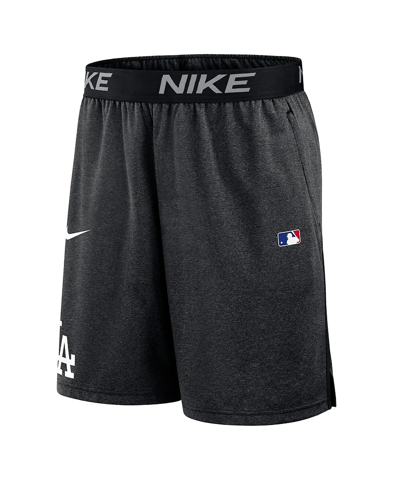 Nike Men's Black Los Angeles Dodgers Authentic Collection Performance Knit Shorts