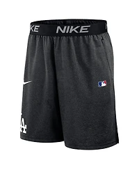 Nike Men's Black Los Angeles Dodgers Authentic Collection Performance Knit Shorts