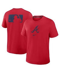 Nike Men's Red Atlanta Braves Authentic Collection Early Work Tri-Blend Performance T-Shirt