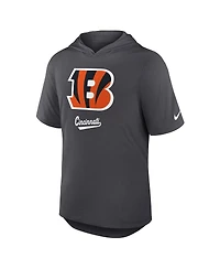Nike Men's Anthracite Cincinnati Bengals Tri-Blend Performance Hoodie T-Shirt