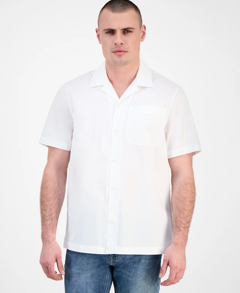 Michael Kors Men's Relaxed-Fit Solid Shirt
