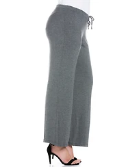 24seven Comfort Apparel Plus Comfortable Stretch Draw String Pants