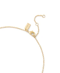 Coach Signature Faux Stone Butterfly Pendant Necklace