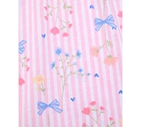 Max & Olivia Big Girls Floral Tank Printed Shorts 2 Piece Pajama Set