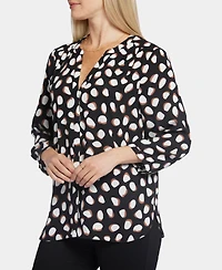 Nydj Women's Pintuck Blouse Top