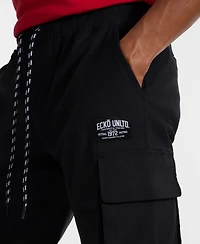 Ecko Unltd Men's Toggle Pouch Cargo Jogger Pants
