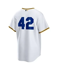 Nike Men's White Pittsburgh Pirates Home 2025 Jackie Robinson Day Replica Jersey