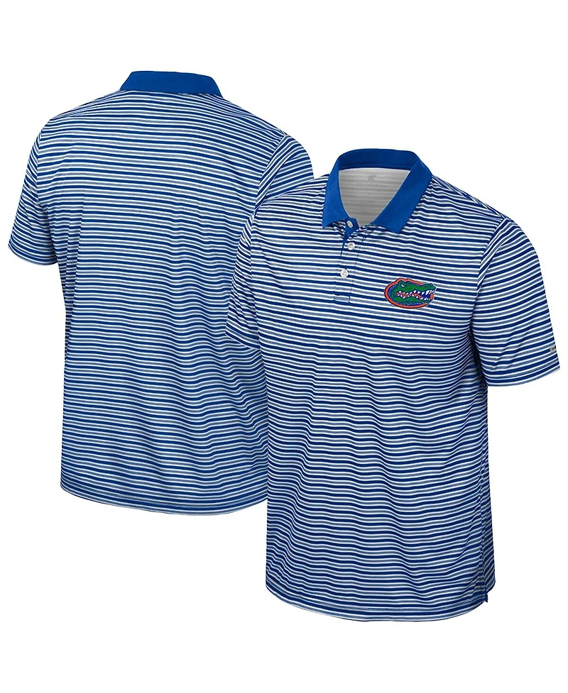 Colosseum Men's Royal Florida Gators Striped Polo Shirt