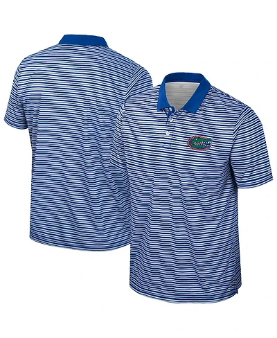 Colosseum Men's Royal Florida Gators Striped Polo Shirt