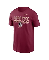 Nike Men's Garnet Florida State Seminoles Campus Local T-Shirt