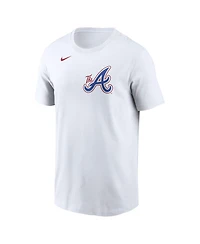 Nike Men's Ozzie Albies White Atlanta Braves 2024 City Connect Fuse Name Number T-Shirt