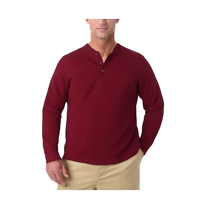 KingSize Big & Tall Bonded Sherpa Waffle Henley