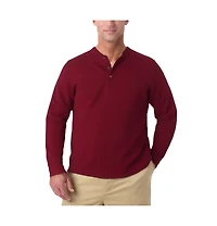 KingSize Big & Tall Bonded Sherpa Waffle Henley