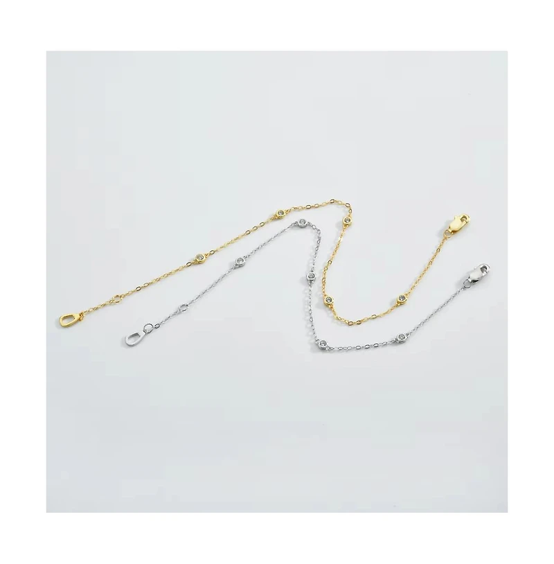 Cosmic Halo Bezel Classic Cubic Zirconia Bracelet