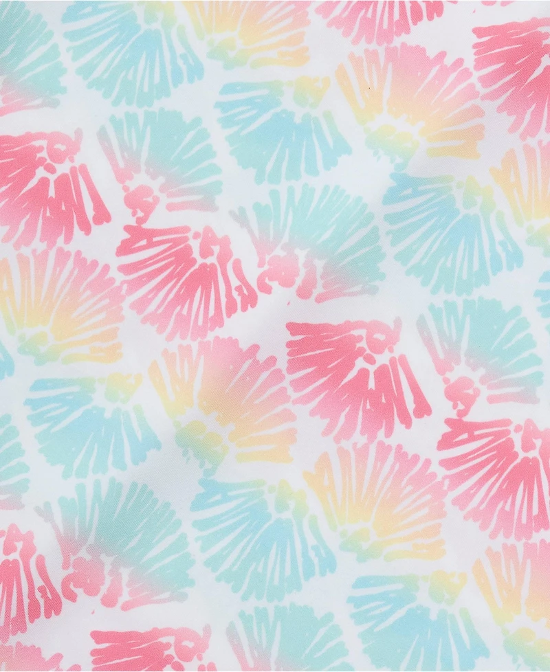 Lands' End Girls Chlorine Resistant Rash Guard Bikini Swimsuit Set