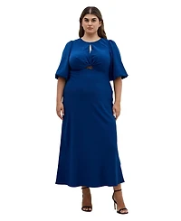 City Chic Plus Ines Puff Dress