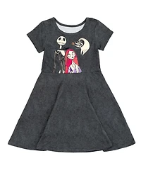Nightmare Before Christmas Little Girls 2 Pack Skater Dresses