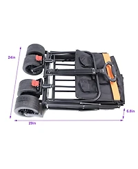 Big large capacity Folding cart Extra Long Extender Cart Folding Garden Shopping Beach Cart