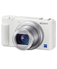 Sony Zv-1 Compact 4K Hd Digital Camera, White Bundle with Sony Shooting Grip/Tripod, 64GB Uhs-ii Sd Card, Shoulder Bag, Corel Mac Software Kit and Acc
