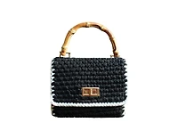 Airmail Mini Crochet Handbag White