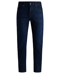 Boss by Hugo Men's Dark-Blue Soft Denim Regular-Fit Jeans