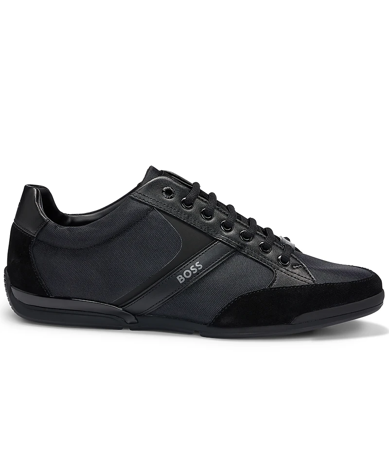Boss by Hugo Men's Mixed-Material Trainers Sneakers
